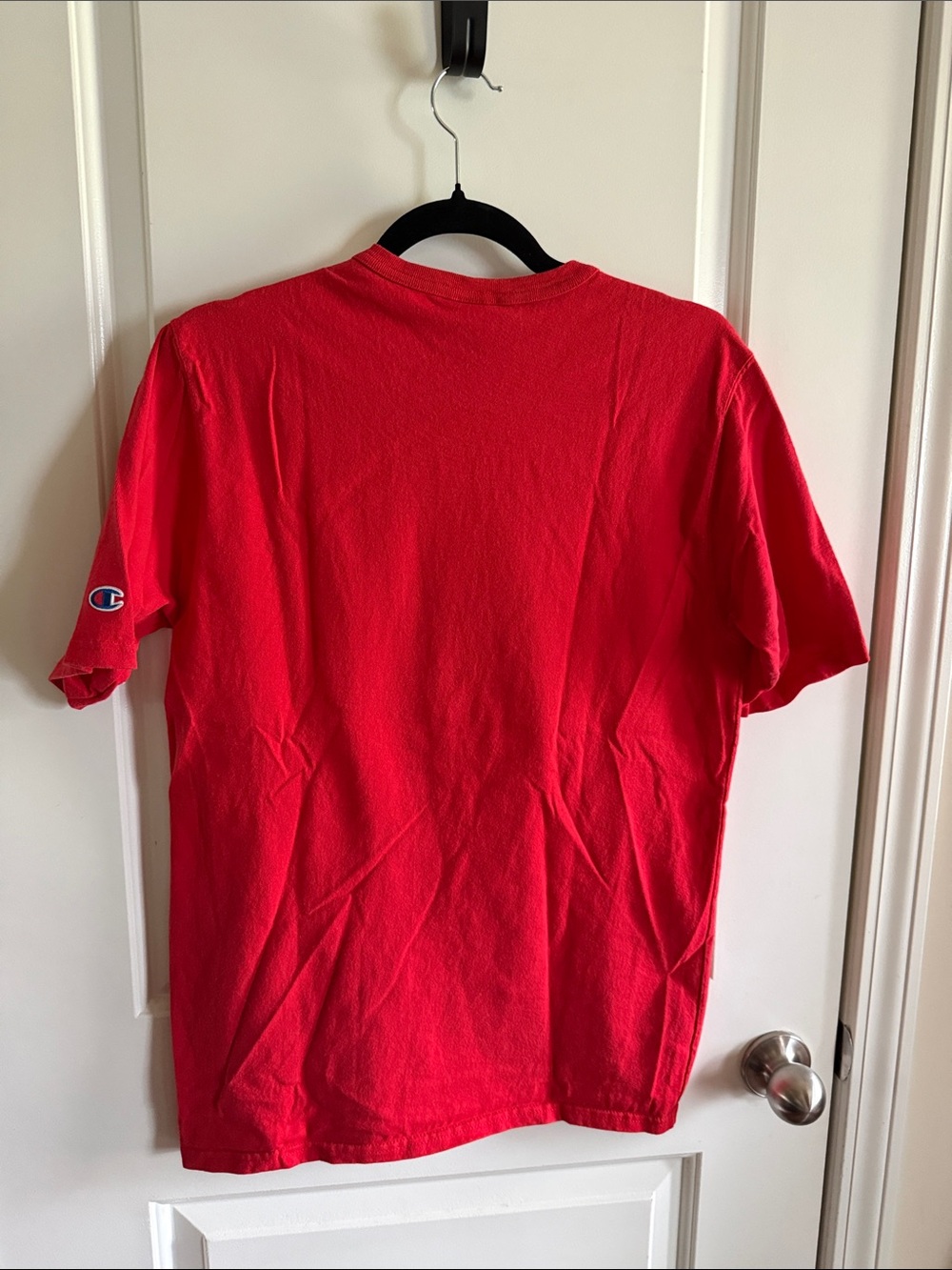 Champion Red Short-Sleeve T-Shirt with Bulldog Graphic - Picture 5 of 5